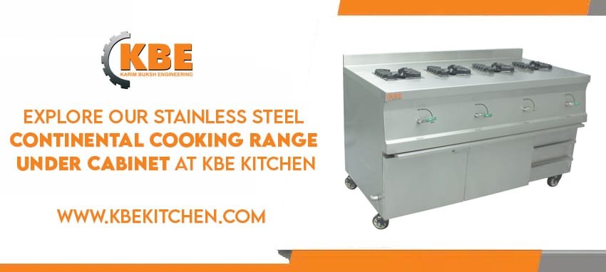 Explore Our Stainless Steel Continental Cooking Range Under Cabinet at KBE Kitchen
